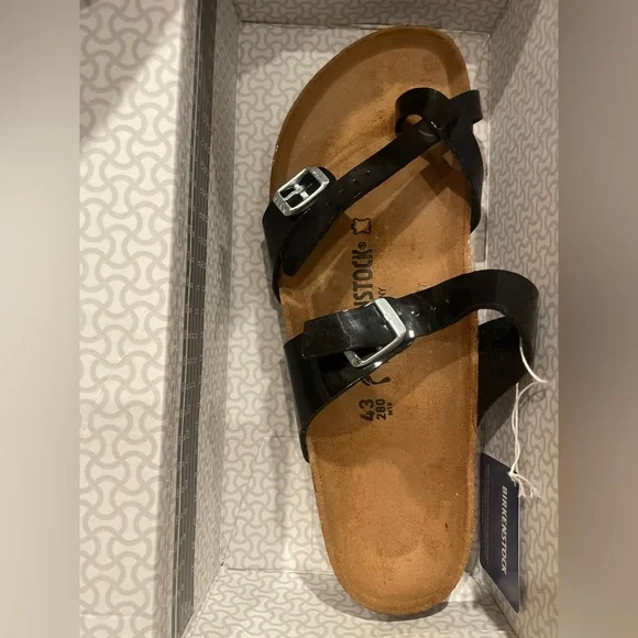 BNIB Birkenstock Mayari Black Narrow, cork sole, Sandals, Mens 10 - Picture 8 of 10